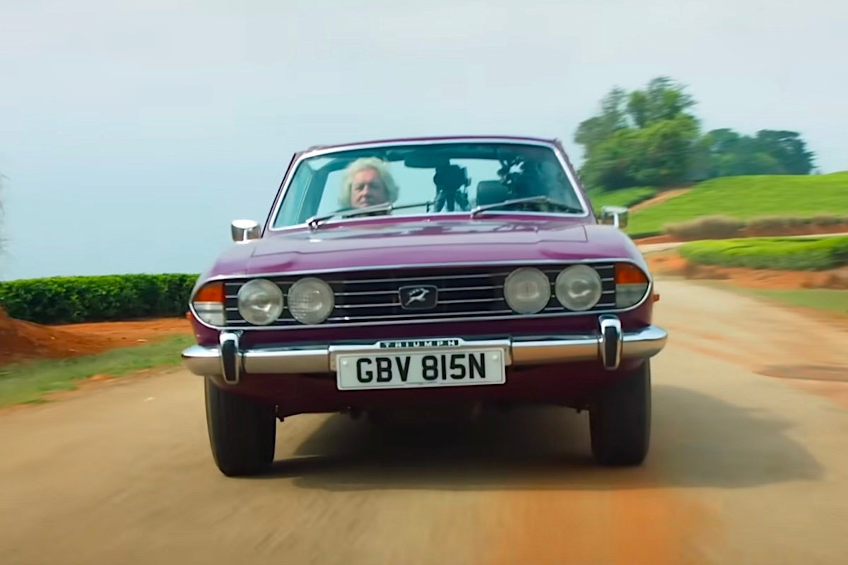 James May driving a Triumph Stag